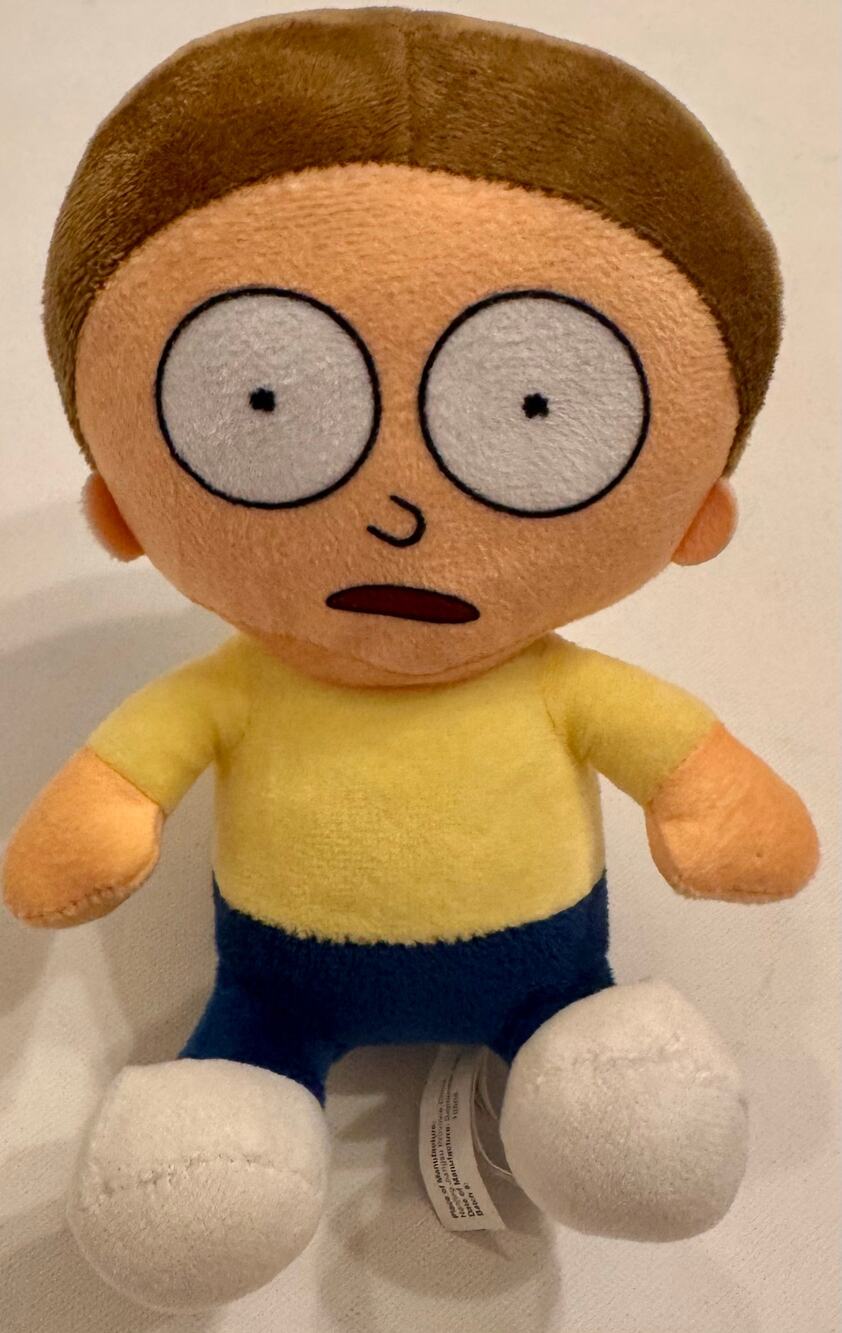 6" Toy Factory Adult Swim Sitting Morty Plush Toy Stuffed Excellent Condition